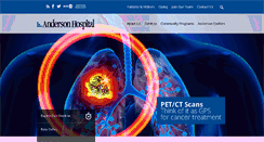 Desktop Screenshot of andersonhospital.org