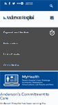Mobile Screenshot of andersonhospital.org